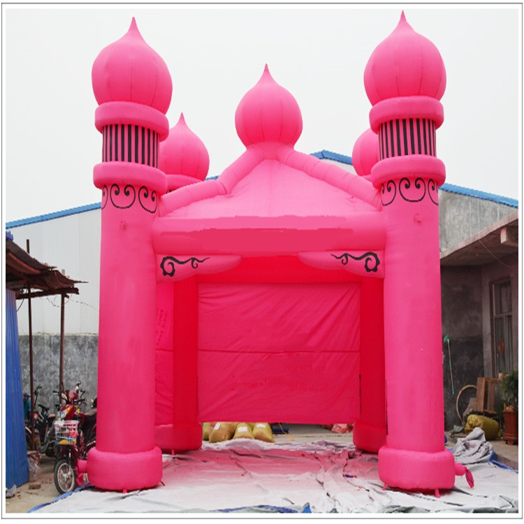 当涂粉色帐篷